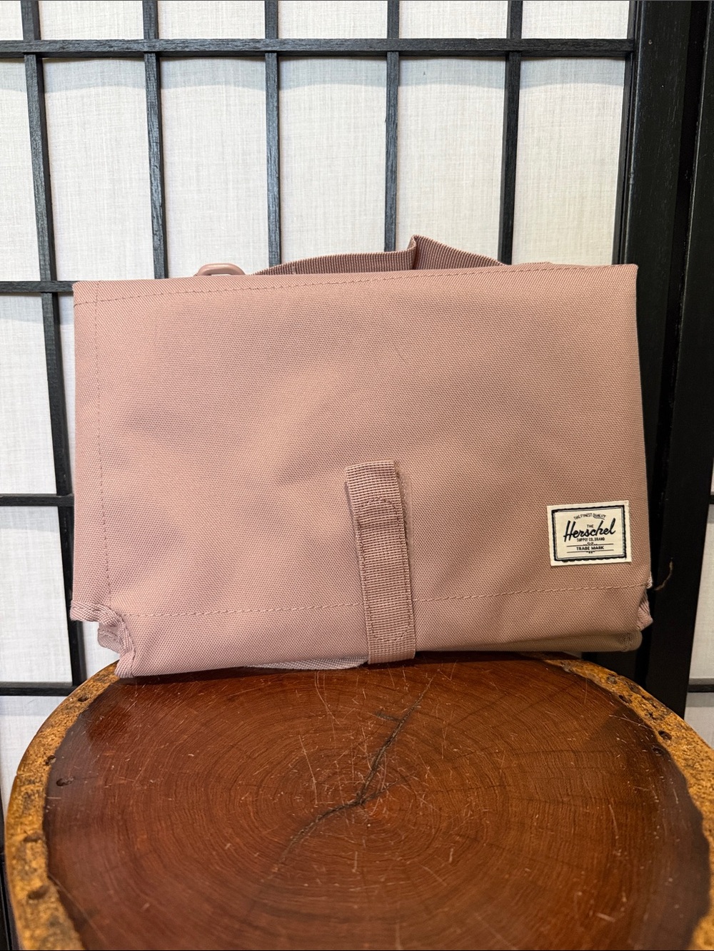 Herschel Supply Company Baby Change Pad  Dusty Rose EUC